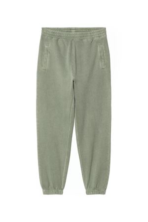 Green heavy cotton jersey Tracksuit trousers CARHARTT WIP | I0299611YF